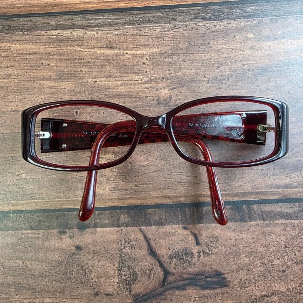 Elizabeth Arden Women's Sunglasses Burgundy 53mm‎ Rectangular Frame